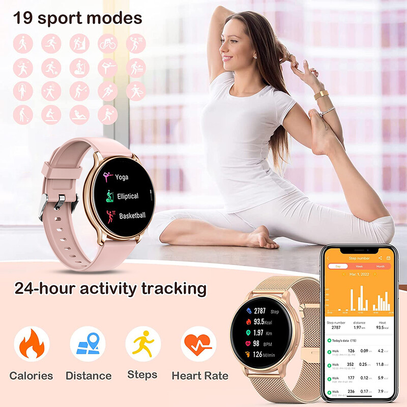 WEEDOM 2023 Bluetooth Call Inteligentné hodinky pre ženy, hodinky s vlastným ciferníkom, muži, športové fitness sledovanie srdcovej frekvencie, inteligentné hodinky pre Android iOS