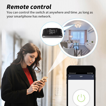 AXUS Tuya WiFi Smart Switch APP Ασύρματο χειριστήριο Universal Breaker Timer Smart Life Work with Light Switch Alexa Accessories