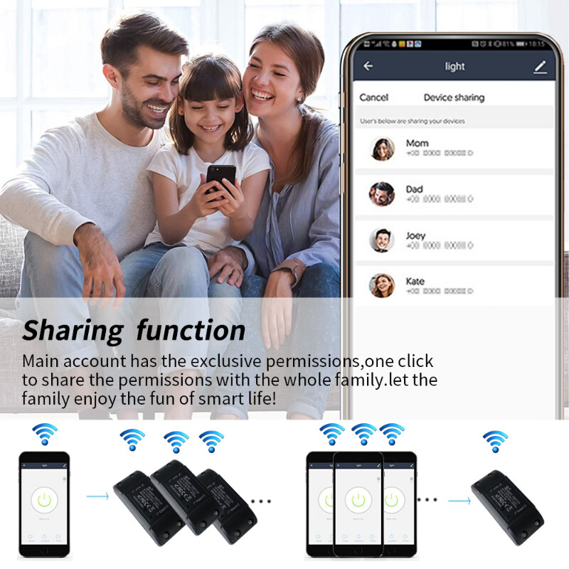 AXUS Tuya WiFi Smart Switch APP juhtmevaba kontroller Universaalne kaitselüliti taimer Nutikas elutöö koos valguslülitiga Alexa tarvikud