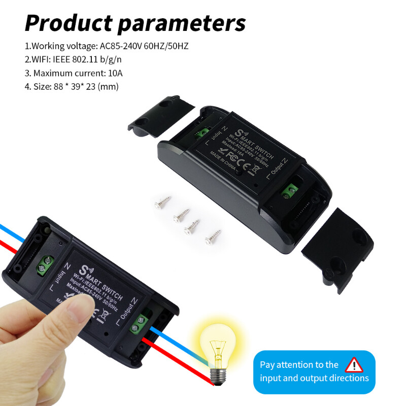 AXUS Tuya WiFi Smart Switch APP juhtmevaba kontroller Universaalne kaitselüliti taimer Nutikas elutöö koos valguslülitiga Alexa tarvikud