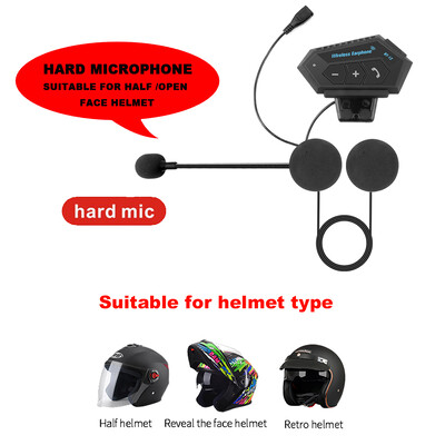 T2 Bluetooth 4.2 Мотоциклетна каска Слушалки Слушалки BT Безжичен Moto Stereo Interphone Хендсфри с микрофон за намаляване