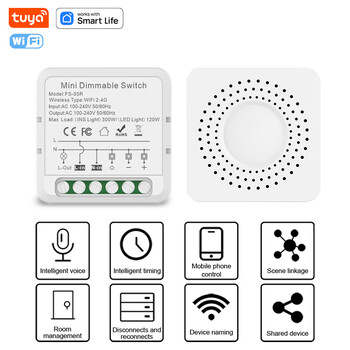 Tuya Wifi Zigbee Smart Dimmers Switch Module 2 Way Control DIY Light Dimmer Switches LED Smart Life Λειτουργεί με την Alexa Google Home