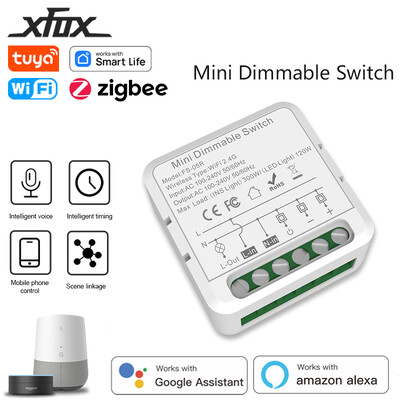 Tuya Wifi Zigbee viedie dimmeri slēdžu modulis 2 virzienu vadība DIY gaismas dimmer LED slēdži Smart Life darbojas ar Alexa Google sākumlapu