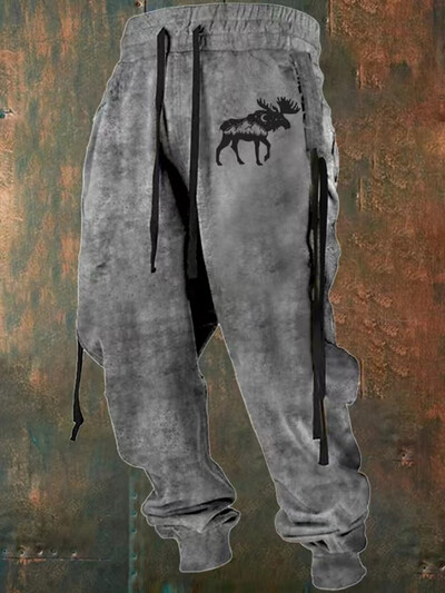 Uued laia säärega meeste dressipüksid, 3D prindiga Y2k püksid, meeste vabaaja golfijooksjad, pikad välistingimustes kasutatavad hiphopi püksid meeste spordisaali dressid