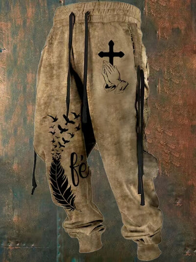 Uued laia säärega meeste dressipüksid, 3D prindiga Y2k püksid, meeste vabaaja golfijooksjad, pikad välistingimustes kasutatavad hiphopi püksid meeste spordisaali dressid