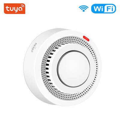 Tuya Zigbee/Wifi детектор за дим Сензор Сигурност Защита Пожарна аларма за дим Система за интелигентна домашна безопасност Работи с приложението Smart Life APP