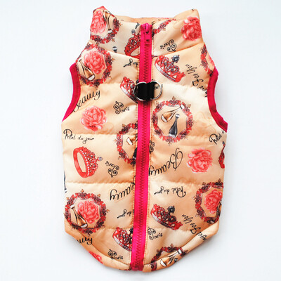 Νέα ρούχα για κατοικίδια Γιλέκο για κουτάβι Ζεστά ρούχα σκυλιών για μικρούς σκύλους Χειμερινά αντιανεμικά κατοικίδια παλτό για σκύλους με επένδυση Chihuahua Ενδύματα