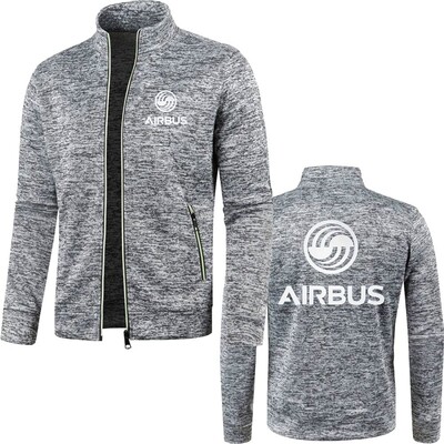 Vyriški megztiniai Striukės su užtrauktuku Vilnos sportinis kostiumas AIRBUS AVIATION Skrydis Airbusfan A320 Jersey Sportiniai drabužiai S-5XL