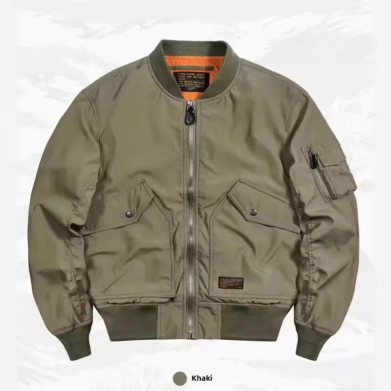 Kevad-sügis meeste krae vabaaja jope Trendikas äririietus Moodsad lennujuhtimispuldi golfiriided Ameerika stiilis