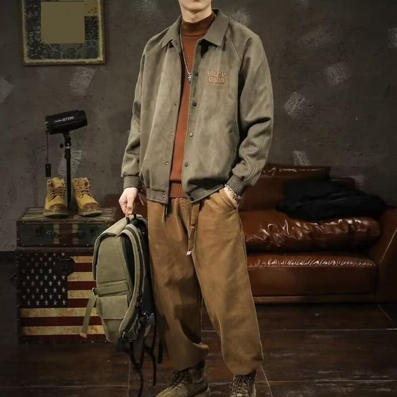 Meeste Bomber-jakid Meeste välisrõivad Slim Fit Aviator Mantlid Moodsad Meeste Tänavarõivad Hip Hop Pesapalli Vormiriietus Joped Riietus