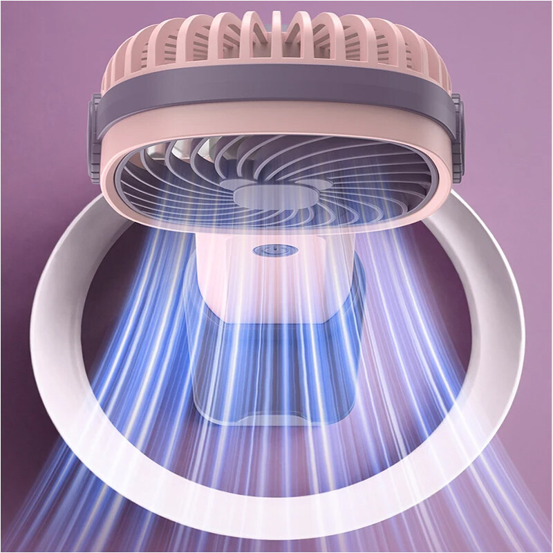 Käeshoitav kokkupandav kaasaskantav vaikne väike ventilaator USB laadimine Multifunktsionaalne ventilaator lauaarvuti elektriline ventilaator koos alusega