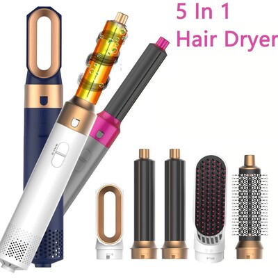 Professional Air Hair Styler 5 σε 1 Χαμηλού θορύβου Βούρτσες για μπούκλες για ίσιωμα μαλλιών 1000W ζεστού αέρα