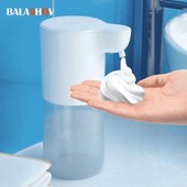 350 ml bekontaktis automatinis muilo putų dozatorius USB įkraunamas putplasčio rankų plovimo mašina vonios kambario infraraudonųjų spindulių jutiklio muilo dozatorius