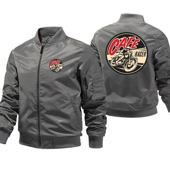 Cafe Racer Motorcycle Bomber Jacket Ανδρικά Ζεστά Μόδα Πανωφόρια Επώνυμα Σχεδιασμός Παλτό Ma-1 aviator Ανδρικά Ανεμοφόρα μπουφάν