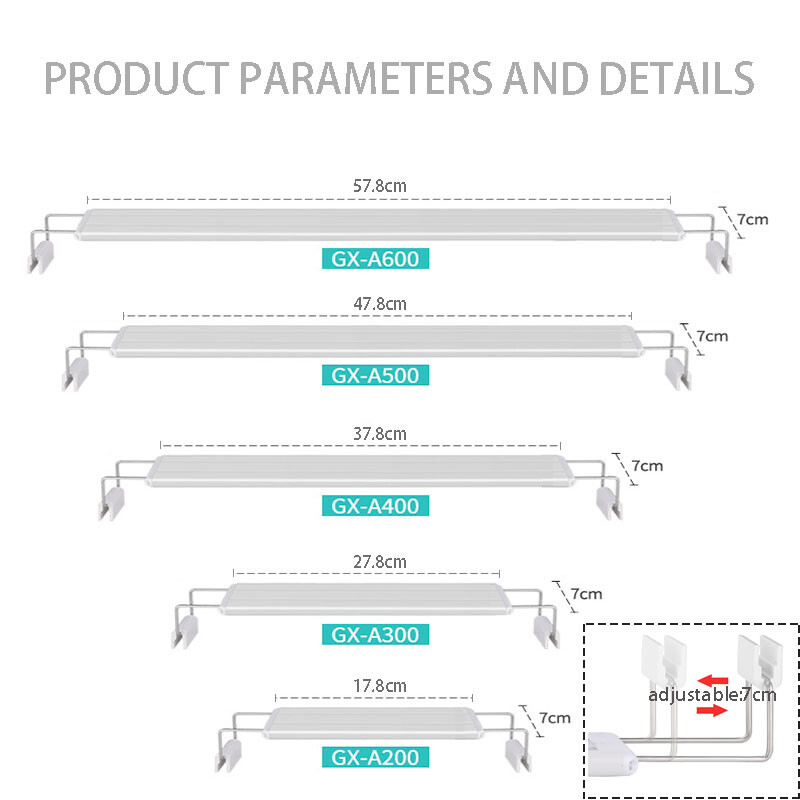 Taimekasvatusvalgustid Akvaariumi valgustid Väikesed klambrivalgustid Akvaariumi kiiritustarvikud LED-valgusti kaunistuslamp