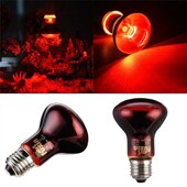 LED червена нощна лампа за влечуги UVA инфрачервена топлинна лампа Керамична крушка за змиегущер Аксесоари за местообитания на влечуги