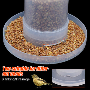 Automatic Bird Quail Drinking Cup Συντριβάνι Πλαστική τροφοδοσία Πόσιμου νερού Κουτί Δίσκος φαγητού Tank Bird Pigeon Cage Accessories 1Pc