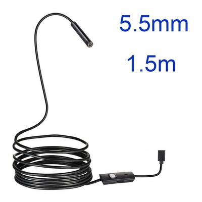5.5 7MM Android ендоскоп 3 в 1 USB/Micro USB/Type-C бороскоп инспекционна камера Водоустойчива за смартфон