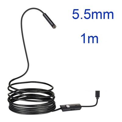 5.5 7MM Android ендоскоп 3 в 1 USB/Micro USB/Type-C бороскоп инспекционна камера Водоустойчива за смартфон