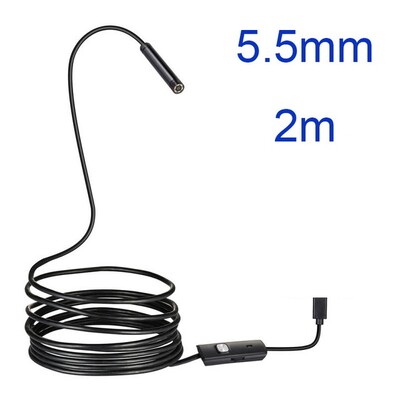 5.5 7MM Android ендоскоп 3 в 1 USB/Micro USB/Type-C бороскоп инспекционна камера Водоустойчива за смартфон