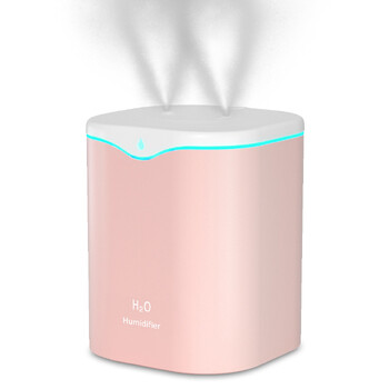 2000ML USB Double Spray Air Humidifier Port Essential Oil Aromatherapy Humificador Cool Mist Skin Care Purify for Home Office