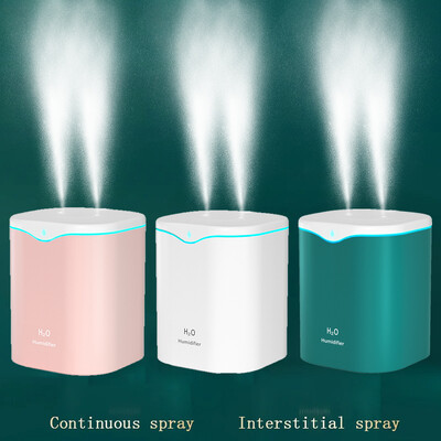 2000ML USB Double Spray Air Humidifier Port Essential Oil Aromatherapy Humificador Cool Mist Skin Care Purify for Home Office