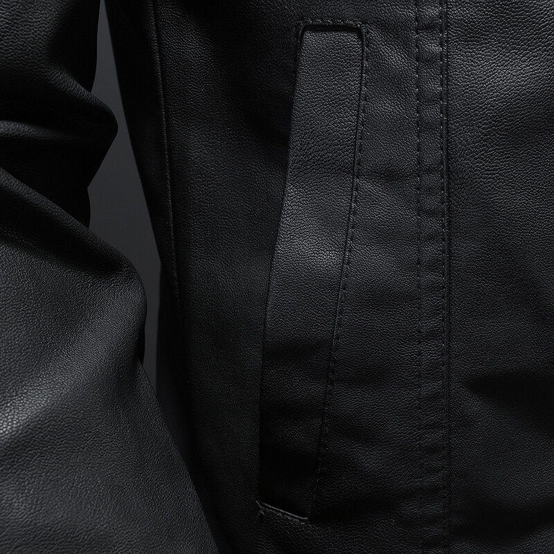 Ανοιξιάτικο νέο ανδρικό δερμάτινο τζάκετ μπουφάν πέτο νεαροί άντρες