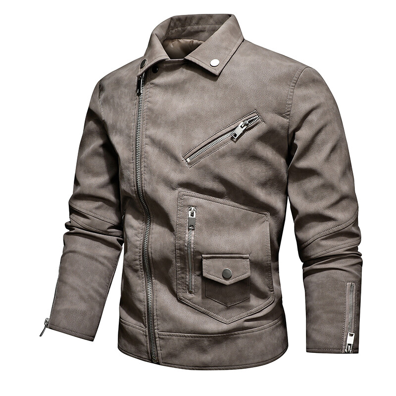 Pánska ležérna kožená bunda