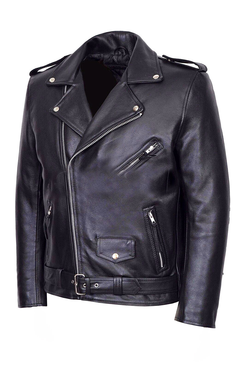 Ανδρικό PU Δερμάτινο Μπουφάν Μοτοσικλέτας Fashion Slim Fit Δερμάτινο παλτό