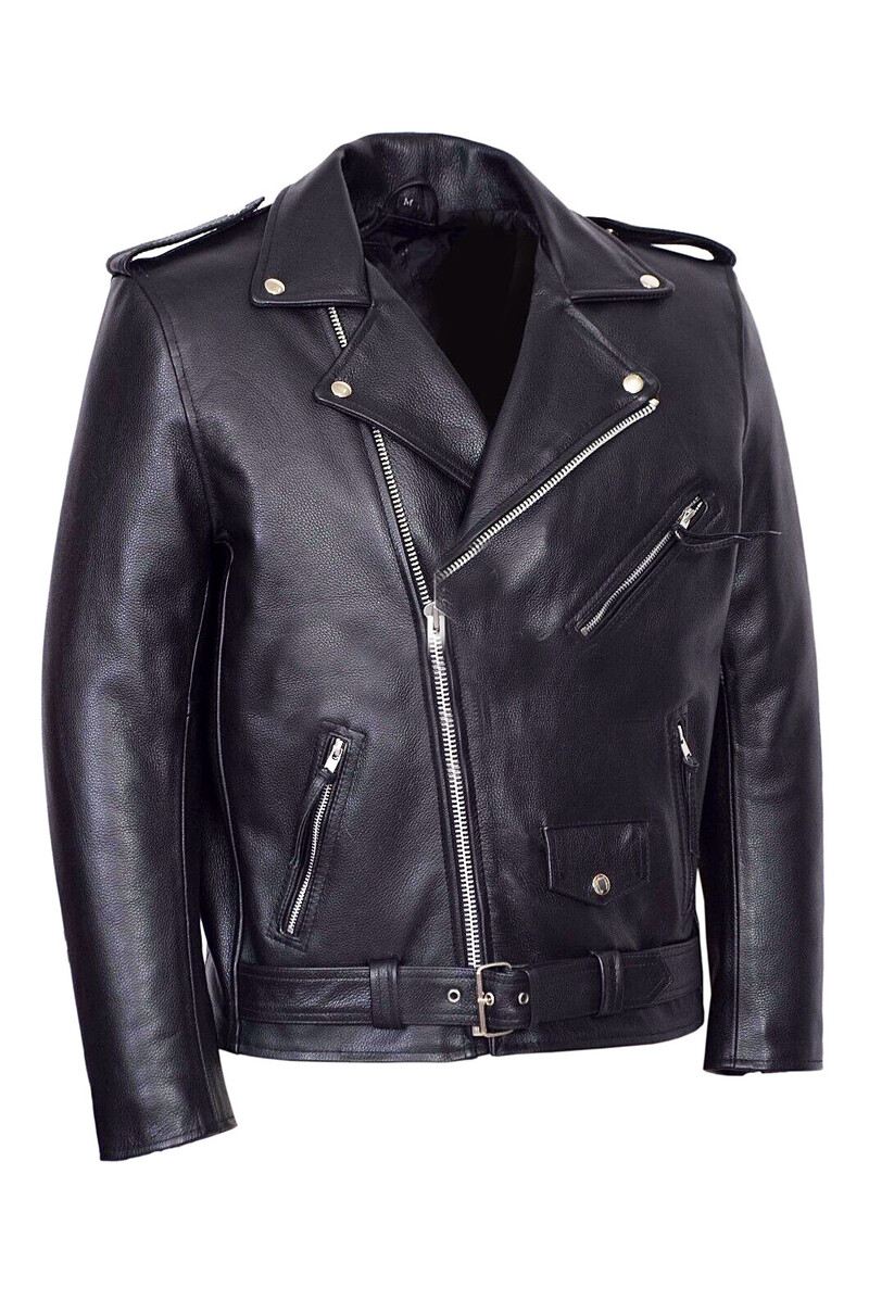 Ανδρικό PU Δερμάτινο Μπουφάν Μοτοσικλέτας Fashion Slim Fit Δερμάτινο παλτό