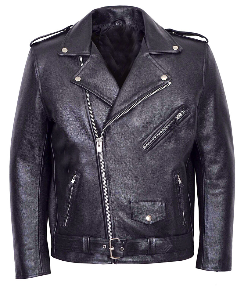 Ανδρικό PU Δερμάτινο Μπουφάν Μοτοσικλέτας Fashion Slim Fit Δερμάτινο παλτό