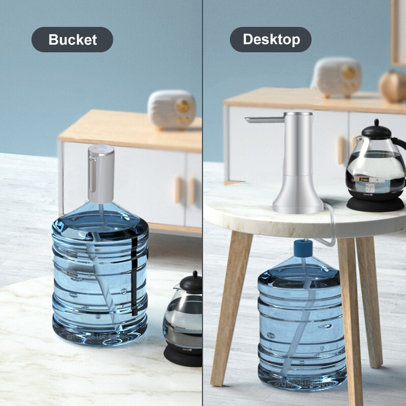 Електрическа помпа за бутилка с галон за вода Автоматична помпа за диспенсър за вода 19 литра Сгъваема настолна помпа за бутилка за вода H3 Акумулаторна