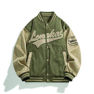 Kevad-sügis moekas mantel Mees vaba vabaaja pesapallivormi uus ühevärviline tänav õues Harajuku stiil mees joped mantel