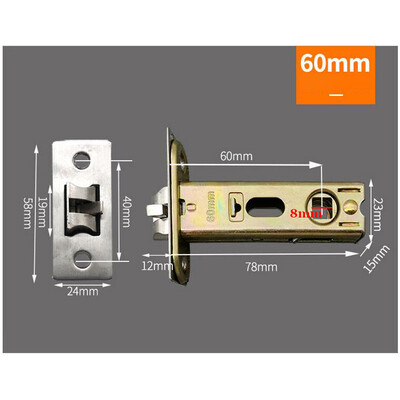 60 mm ή 50 mm ή 70 mm ή 45 mm ή 60 έως 70 Ρυθμιζόμενο μονό μάνδαλο για αντικλεπτικό κλείδωμα πόμολο