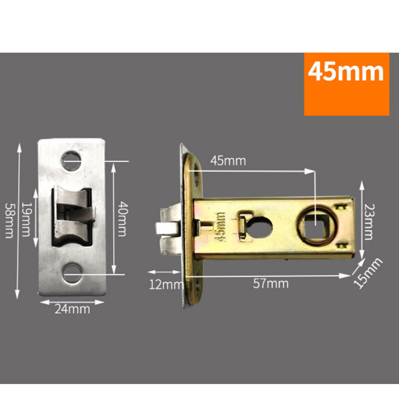 60 mm või 50 mm või 70 mm või 45 mm või 60 kuni 70 reguleeritav ühekordne riiv vargusvastase nupu lukustuse jaoks