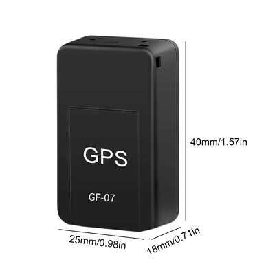 GF 07 Mini GPS automobilio sekimo priemonė, realiuoju laiku stebinti automobilio nuo vagystės apsaugos nuo pametimo lokatorius, stiprus magnetinis tvirtinimo SIM pranešimų padėties nustatymo įrenginys