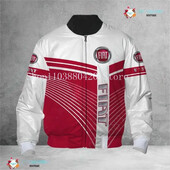 Fiat Bomber Jacket Harajuku Parkas Techwear Μπέιζμπολ Ολόσωμο μπουφάν χοντρό παλτό 3D Windbreaker Jacket για ανδρικά ρούχα
