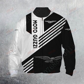 Moto Guzzi Drabužiai Striukės Vyrams Stori paltai Bomber Striukė Harajuku Parkas Striukė Techwear beisbolo uniforma 3D vėjo striukė