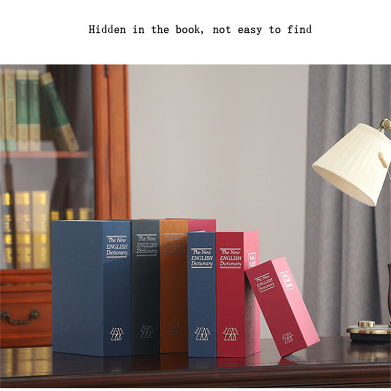 Miniraamatusõnastik Seif Turvavõtmekarp Kapp Raha Peidetud võti Seif Sularaha Arve Raha Müntide Hoiu Ehted Lukukarp Kingitus