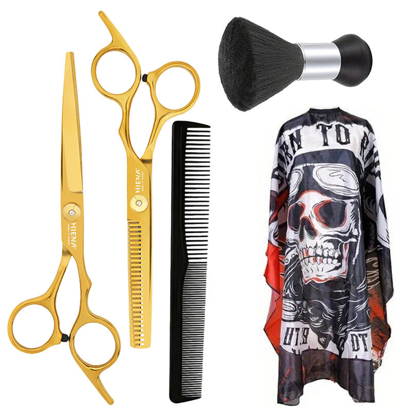 Piiriülesed juuksuri käärid lamedad käärid juuksurilapi komplekt kamm juuksuri käärid katkised juuksed tukk Kodumajapidamises lastele