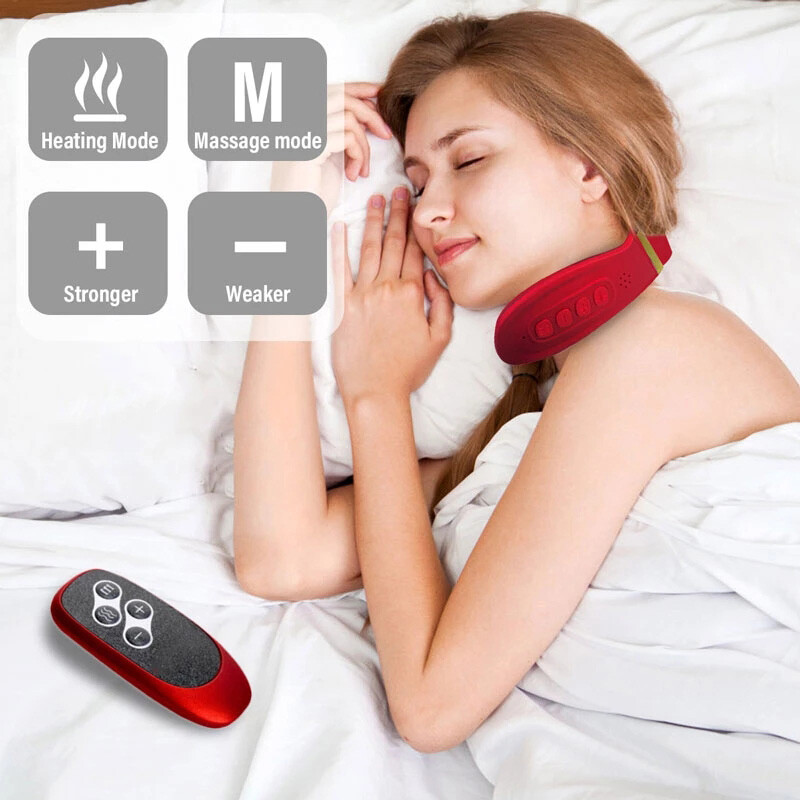 Soojendus12 pea selja- ja kaelamasseerija 15 käiku elektrilised kaelamassaažiinstrumentide masseerijad emakakaela spondüloosi leevendamiseks