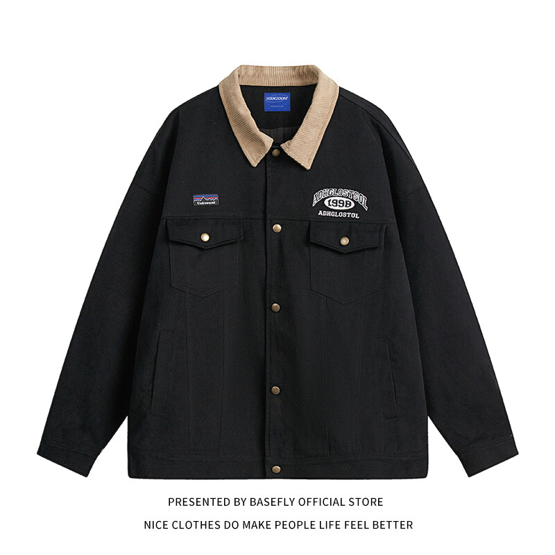 Φθινοπωρινή Άνοιξη Ρετρό Vintage Τζιν Τζιν Τζιν Μπουφάν Unisex Ανδρικό μπόμπερ μπέιζμπολ Unisex Γυναικείο παλτό βερσιόν Ψηλό Streetwear Κομψό