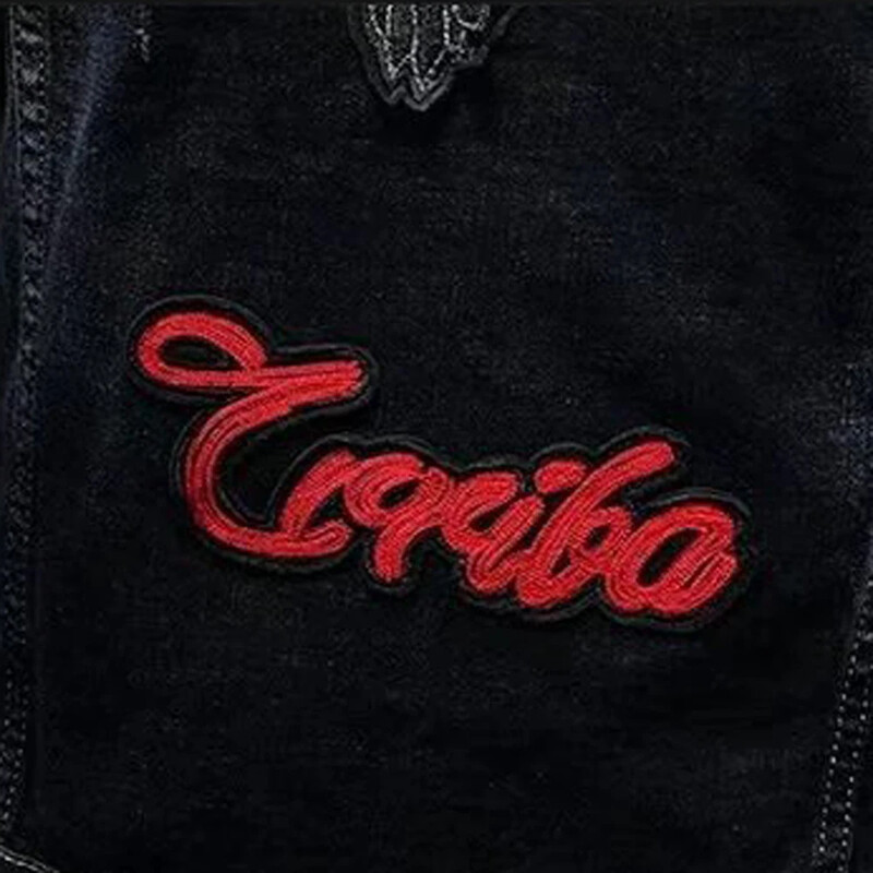 Άνοιξη Φθινόπωρο Λεπτό Νεανικό Καουμπόη Ζακέτα Εργασίας Πολυτελές Κορεάτικο Κέντημα Τζιν Πολυτελές ανδρικό βαρύ μπουφάν για μοτοσυκλέτα