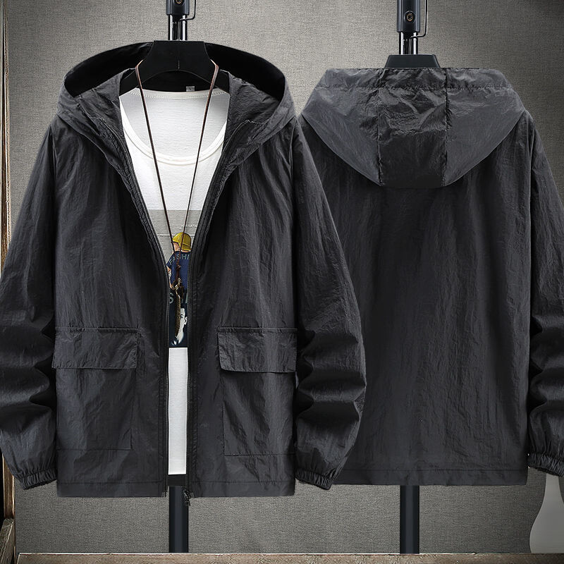 Kevad sügis Uus mood Solid lukuga Trench Meeste riided Lahti kapuutsiga jakid Korea stiilis pikkade varrukatega ülerõivad šikid mantlid