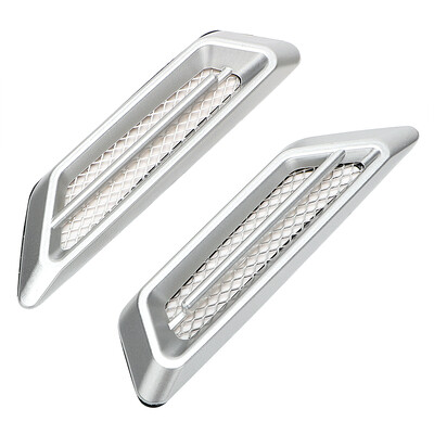 2бр. 3D стикери за кола Направи си сам Creative Fake Air Vent Gills Design Hood Bonnet Door Decoration Exteral Off Road 4x4 Auto Accessories