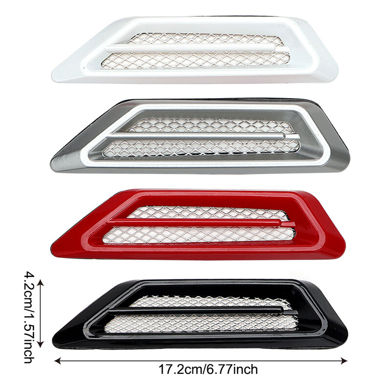 2 tk 3D-autokleebised DIY loomingulised võltsitud õhuventiilid, disainitud kapoti kapoti uksekaunistus, väline maastikul 4x4 auto lisatarvikud