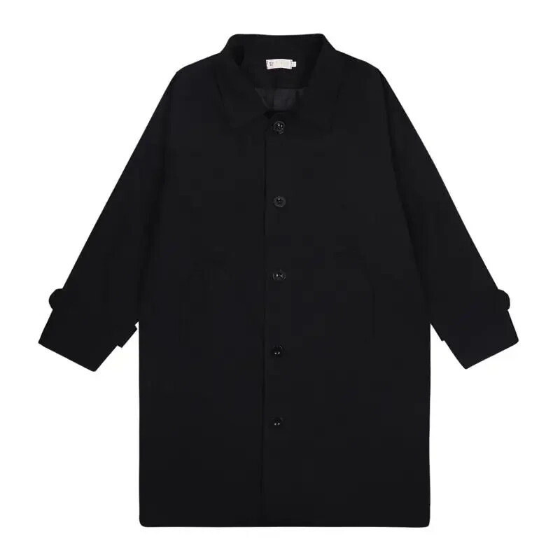 Meesterõivad 2022. aasta sügismood Uued üherealised kaevikuriided Meeste pikk mantel Lahtine mantel Trend Ilus vabaaja tuuletõke