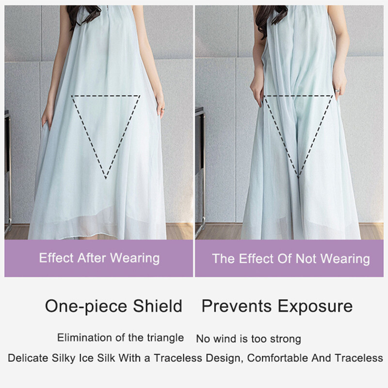 Suures suuruses naiste lühikesed püksid seeliku all Suured suured suvised õmblusteta kaitsev spandex puusad turvapüksid seelik aluspüksid valged