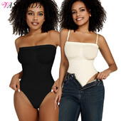 Боди с отворени рамене Оформящо облекло Дамски талия Треньор Прашки Body Shaper Бельо за отслабване Корсет Fajas Colombianas