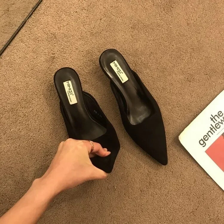 Kevadised teravavarbalised muulad Mood Leopardimustrilised naiste sussid vabaaja naistejalatsid Naiste madalad kontsad Elegantsed naistele õues liug